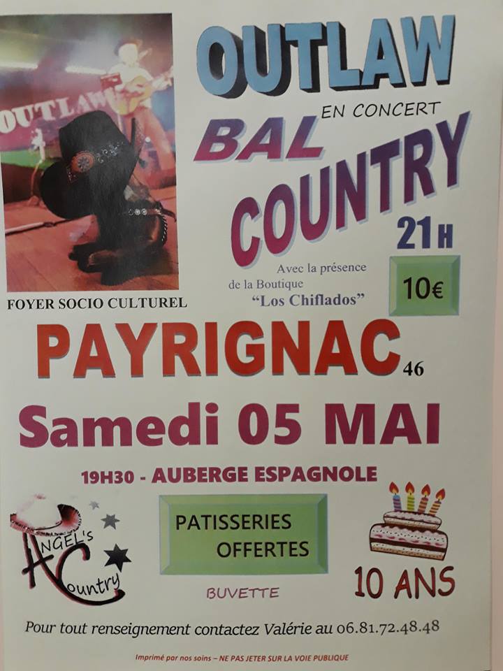 Concert Bal Soirée Festival Country Payrignac<br />Lot (46)