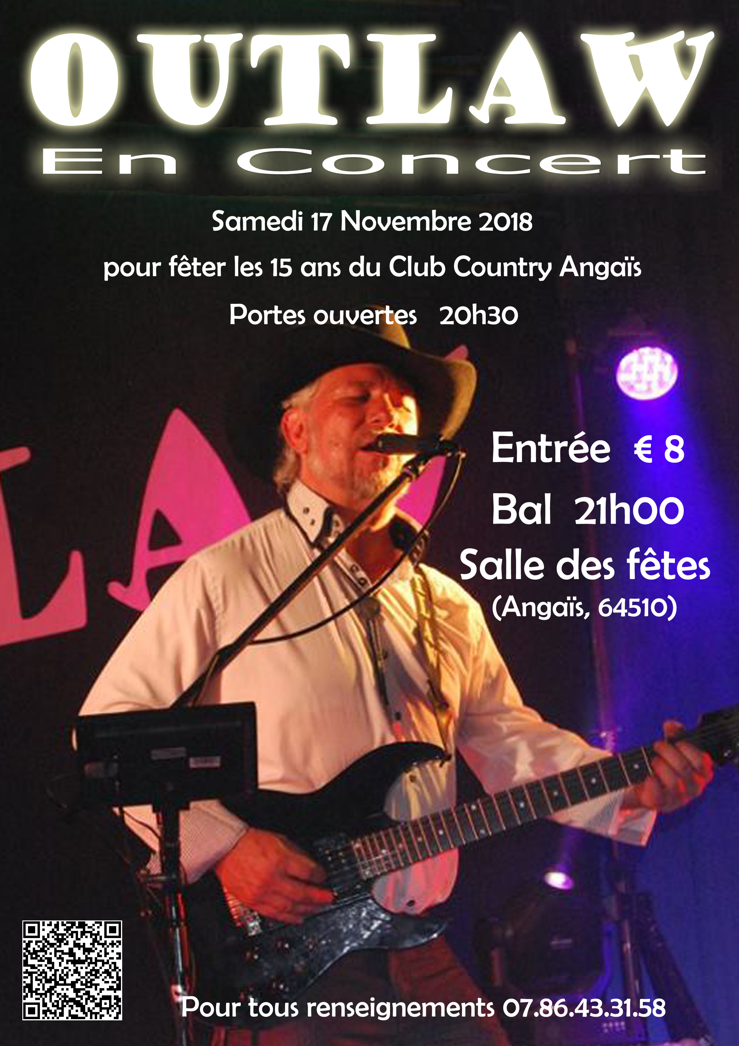 Concert Bal Soirée Festival Country Angaïs<br />Pyrénées-Atlantiques (64)