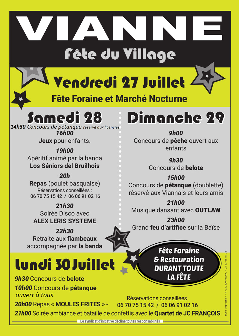 Concert Bal Soirée Festival Country Vianne<br />Lot-et-Garonne (47)